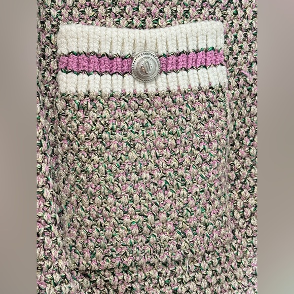 Maje Mapada Marled Cardigan Paprika be with tags jacket button down pink - Picture 7 of 15